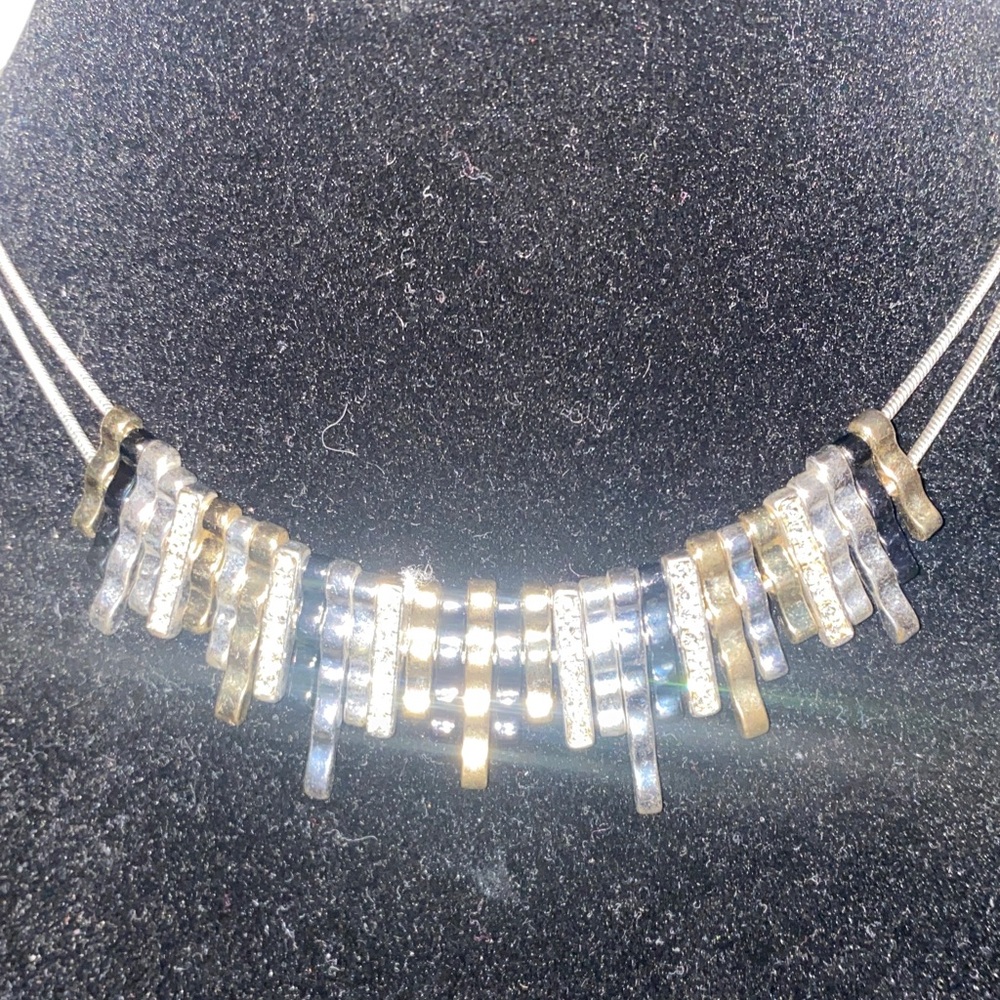 Nine West Elegant Gold and Silver toned Necklace